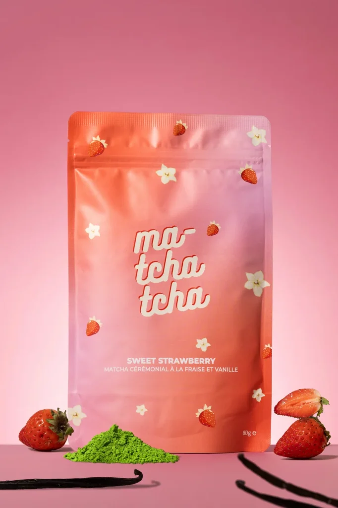 Ma-TchaTcha — Sweet Strawberry 🍓🍦 - Matcha Cérémonial Fraise et Vanille