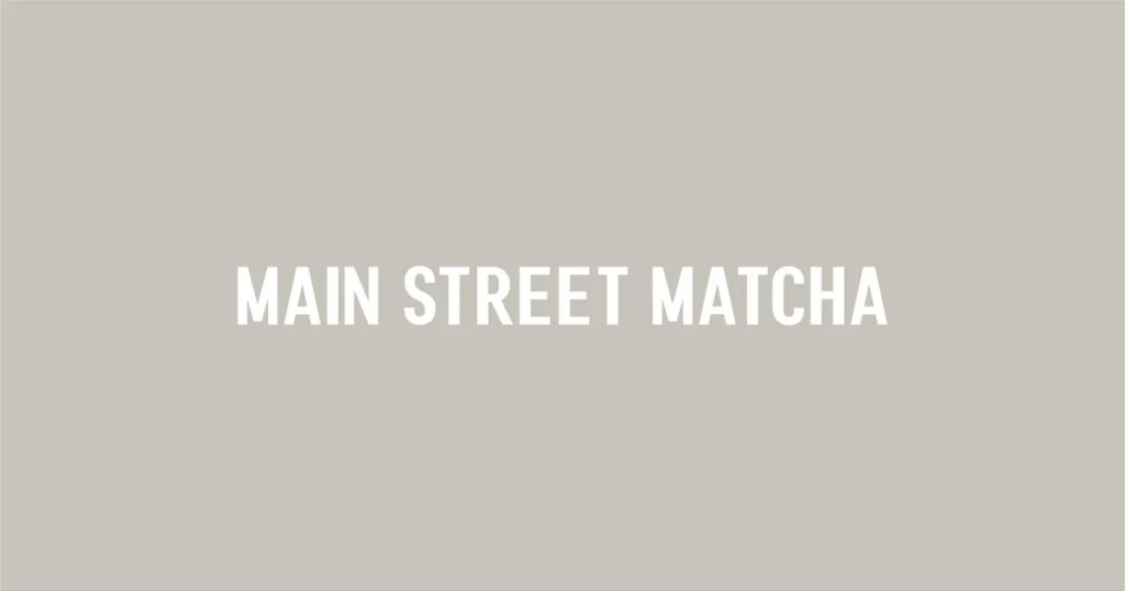 Main Street Matcha's logo