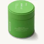 Green Nakamura Tokichi Hiroha no Shiro matcha can with white Japanese and English lettering