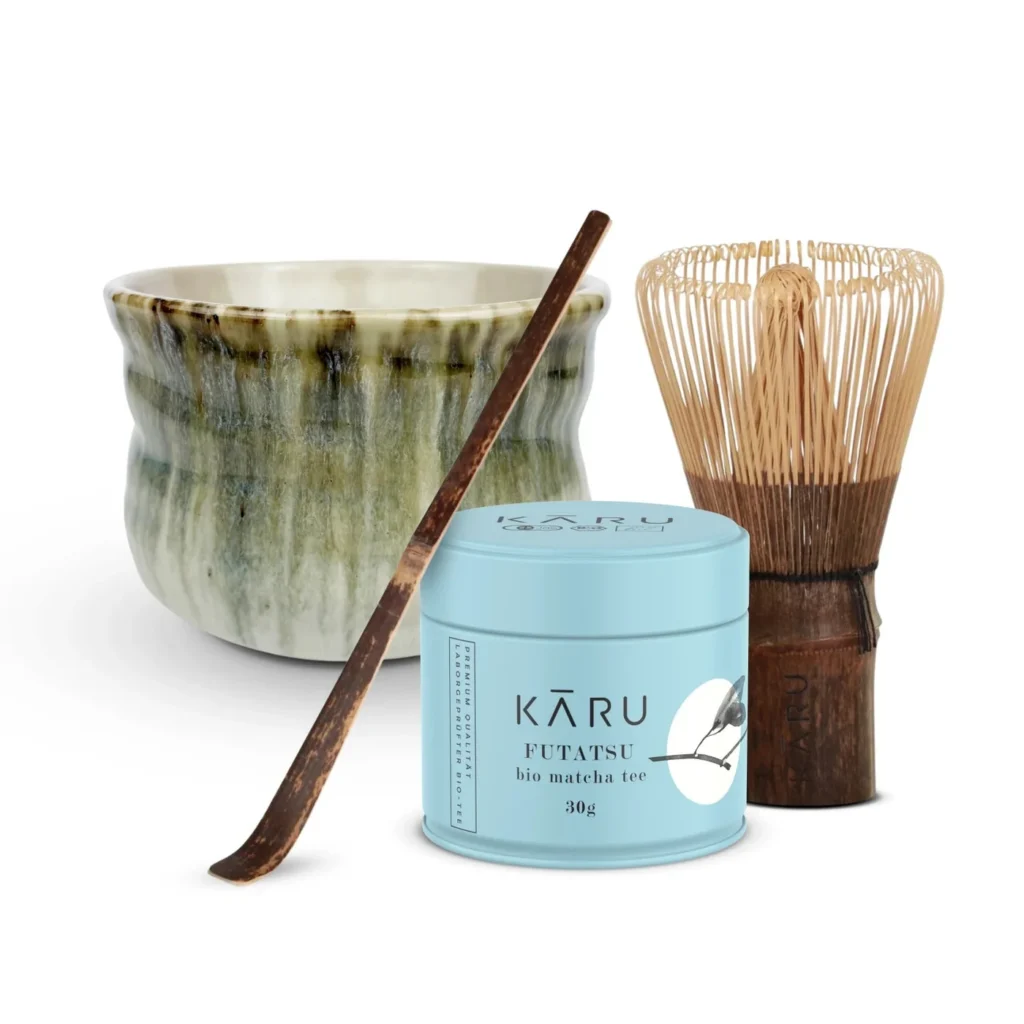 Matcha Karu — Bio Matcha Set Futatsu | Satoyama (beige-grün)