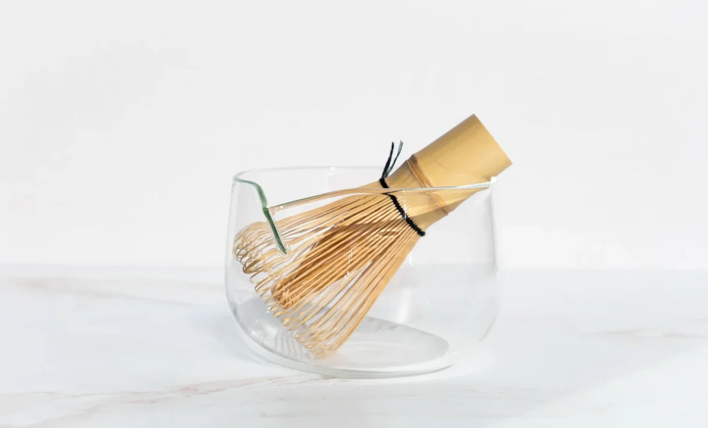 Matcha Nude — Glass Matcha Bowl (Chawan)