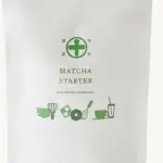 White and green Nakamura Tokichi Matcha Starter resealable pouch with illustrated preparation tools