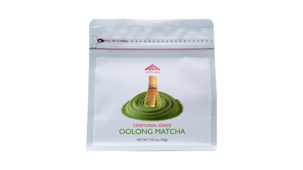 Misty Lava Ceremonial Oolong Matcha 100 g product image, fully visible on a white background