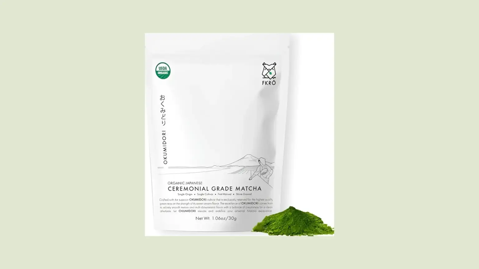 FKRŌ Ceremonial Grade Okumidori Matcha | Best Matcha